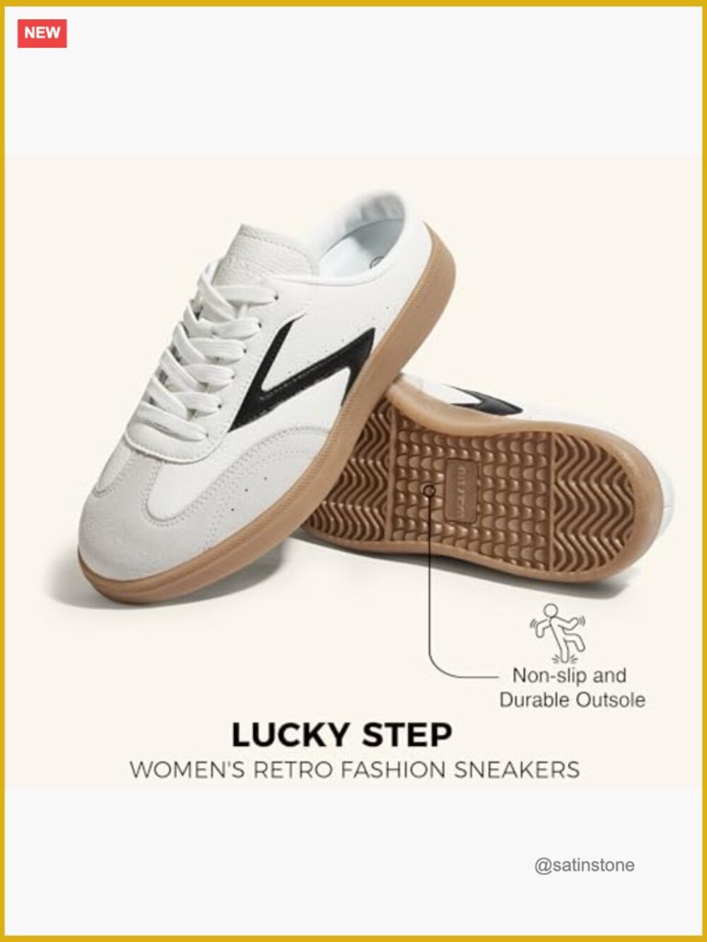 Slip On Mule Sneakers with Removable Cushion Insole - Non-Slip Outsole - Picture 4 of 7